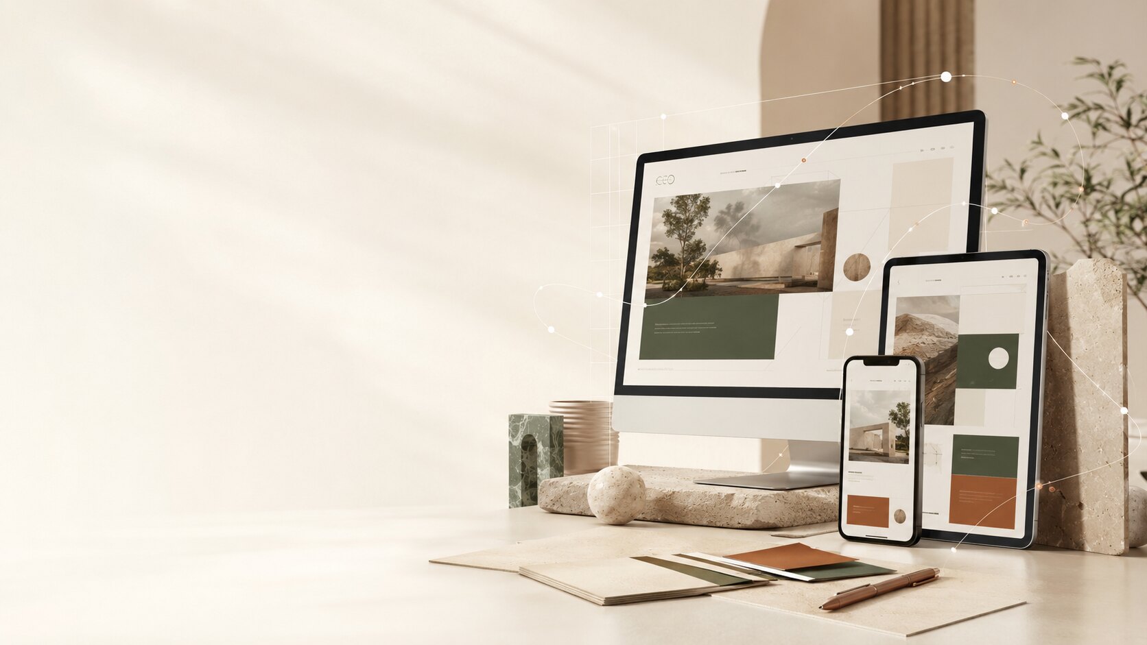 WordPress design for business website layout